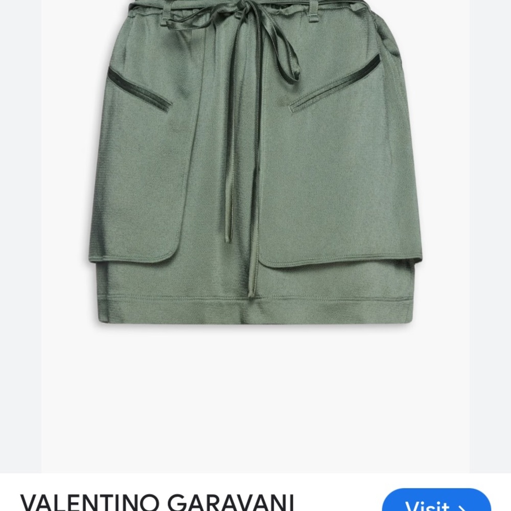 Valentino Garavani Forest Green Mini Skirt